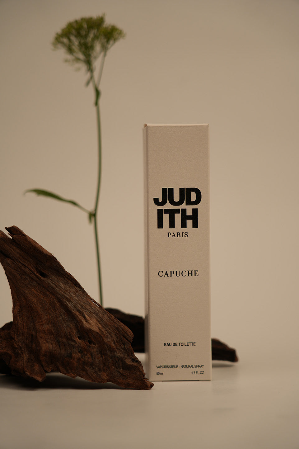 Judith Paris Capuche Eau de Toilette styled packaging image